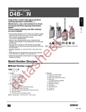 D4B-3111N datasheet  